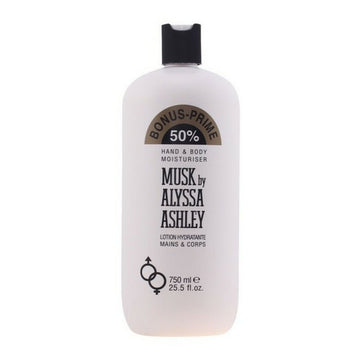 Fuktgivande kroppslotion Musk Alyssa Ashley Musk (750 ml)