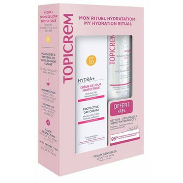 Skönhetsset Topicrem Crema Día Protectora Lote 2 Delar