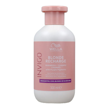 schampo med färg för blont hår Wella Invigo Blonde Recharge 300 ml