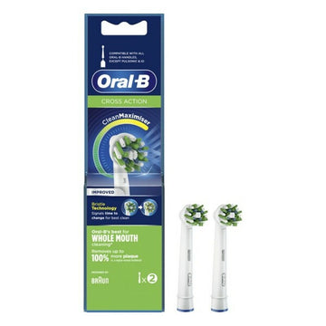 Tandborsthuvud Cross Action Oral-B Cross Action 2 antal