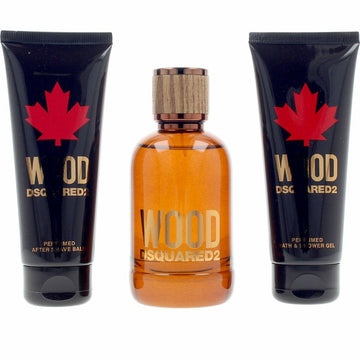 Women's Perfume Set Dsquared2 WOOD POUR HOMME 3 Pieces