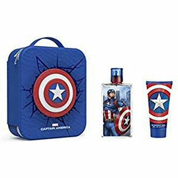 Parfymset Barn Cartoon 1072801 EDT Captain America 2 Delar 3 Delar