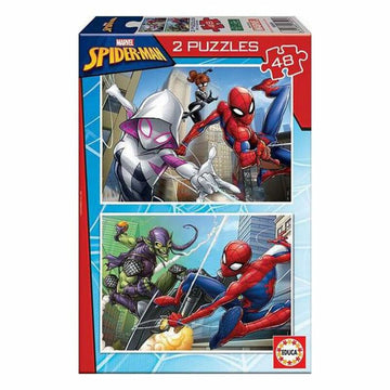 Pussel Spiderman Educa (2 x 48 pcs)