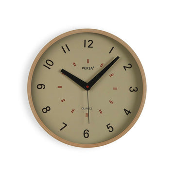 Wall Clock Versa Beige Plastic 4 x 30 x 30 cm