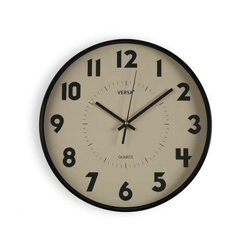 Wall Clock Versa Beige Plastic 4 x 30 x 30 cm