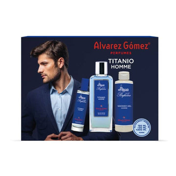 Parfymset Herrar Alvarez Gomez Titanio Homme 3 Delar