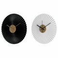 Wall Clock DKD Home Decor White Black White/Black Iron Plastic Modern 30 x 4 x 30 cm (2 Units)