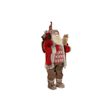 Christmas bauble DKD Home Decor Father Christmas Red Grey PVC Wood 60 x 50 x 124 cm