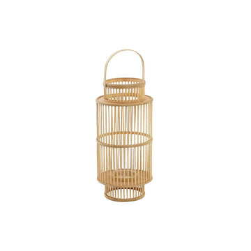 Ljusstakar DKD Home Decor Glas Bambu (26 x 26 x 69 cm)