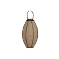 Ljusstakar Home ESPRIT Naturell Jute Bambu 34 x 34 x 60 cm