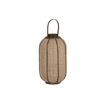 Ljusstakar Home ESPRIT Naturell Jute Bambu 31,5 x 31,5 x 53 cm