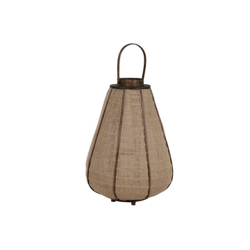 Ljusstakar Home ESPRIT Naturell Jute Bambu 41,5 x 41,5 x 57 cm