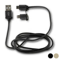 USB-kabel till mikro-USB och Lightning KSIX