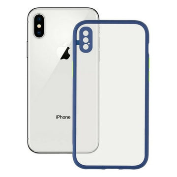 Mobilfodral iPhone X , XS KSIX Duo Soft Blå