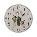 Wall Clock Alexandra House Living Brown Wood