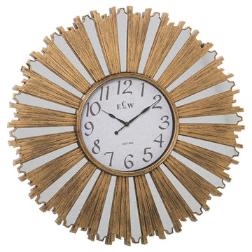 Wall Clock Alexandra House Living Golden Plastic 58 x 4 x 58 cm