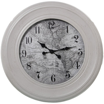 Wall Clock Alexandra House Living White Plastic 58 x 58 x 5 cm