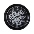 Wall Clock Alexandra House Living Black Acrylic Plastic 36 x 7 x 36 cm Silver