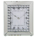 Table clock Alexandra House Living Silver Crystal Bright 22 x 26 x 6 cm