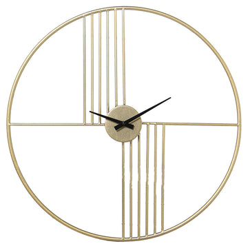 Wall Clock Alexandra House Living Golden Metal 60 x 50 cm