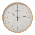 Wall Clock Alexandra House Living White Brown Wood 32 x 4 x 32 cm