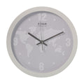 Wall Clock Alexandra House Living White Acrylic Plastic World Map 30 x 4 x 30 cm