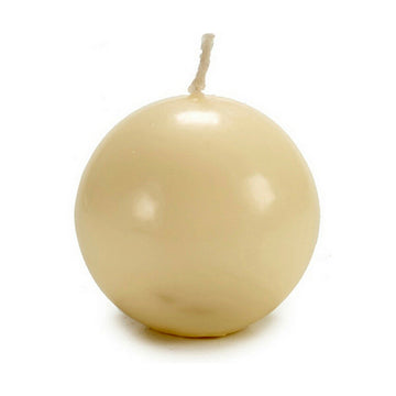 Candle Ball Cream 7,5 x 7,5 x 7,5 cm Wax