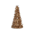 Christmas Tree Matt Tinsel 18 x 18 x 45,5 cm Golden White Plastic polypropylene