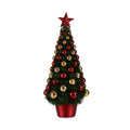 Christmas Tree 21,5 x 51 x 21,5 cm Red Golden Green Plastic polypropylene