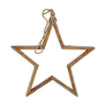 Christmas bauble Star Glitter Shape 31 x 5,5 x 60 cm Silver Wood