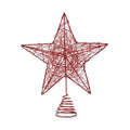 Christmas star Red Steel Plastic