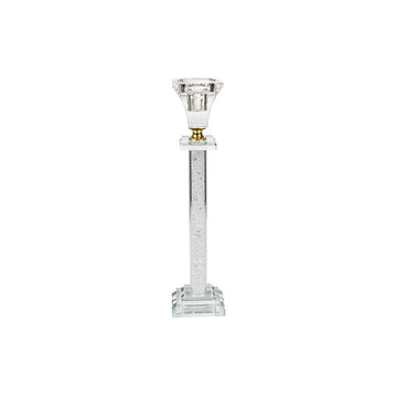 Candleholder Romimex Transparent Glass 5 x 26 x 5 cm