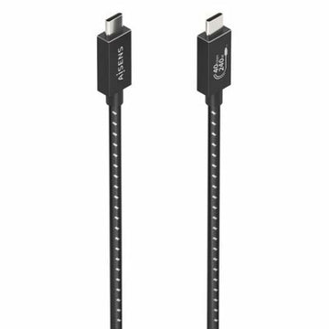 USB-C till USB-C Kabel Aisens A156-0867 Svart 1 m