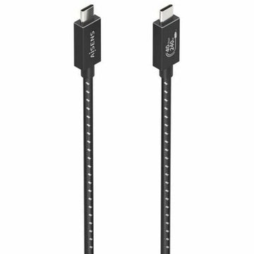 USB-C till USB-C Kabel Aisens A156-0868 Svart