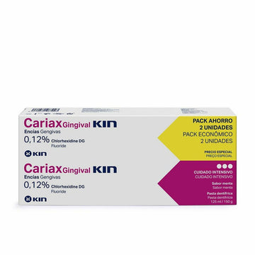 Tandkräm Kin Cariax Gingival (2 Delar) (2 x 125 ml)