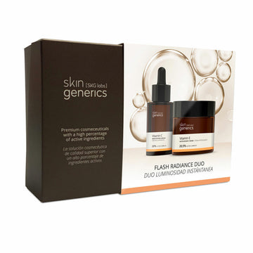 Unisex skönhetsset Skin Generics Flash Radiance Duo 2 Delar