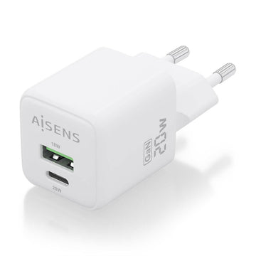 Wall Charger Aisens ASCH-20W2P010-W White 20 W (1 Unit)