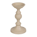 Candleholder Aluminium Cream 15 x 15 x 25 cm