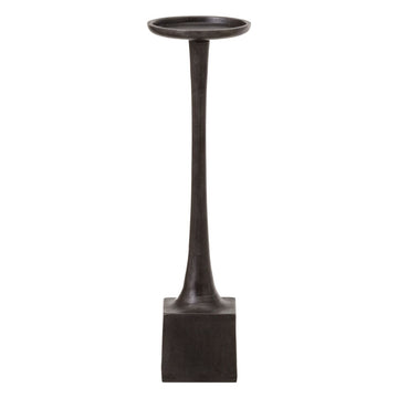 Candleholder 12 x 12 x 41,5 cm Grey Aluminium