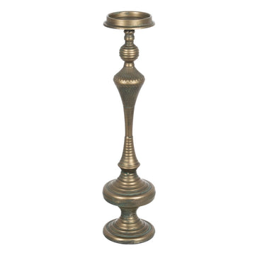 Candleholder Golden Iron 14 x 14 x 59 cm