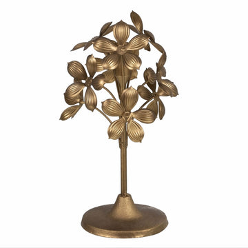 Candleholder Golden Iron 15 x 15 x 30 cm