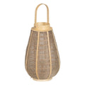 Lykta Ljusstakar Lykta Beige Naturell Jute Glas 26 x 26 x 41 cm