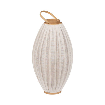 Lantern Beige Natural Bamboo Crystal 38 x 38 x 70 cm