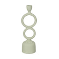 Candleholder Light Green Iron 9 x 7 x 32 cm