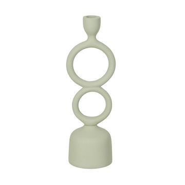 Candleholder Light Green Iron 9 x 7 x 32 cm