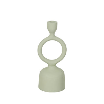 Candleholder Light Green Iron 9 x 7 x 25 cm