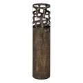 Candleholder Golden Iron 18 x 18 x 79 cm