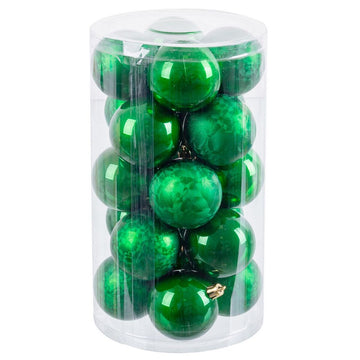 Christmas Baubles Green Plastic 6 x 6 x 6 cm (20 Units)