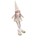 Christmas bauble White Golden Polyresin Sand Fabric Girl 12 x 9 x 48 cm