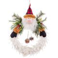 Julkrans Tomte Multicolour Fjädrar Plast 40 x 35 x 8 cm